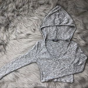 Fashionova Hooded Cropped Top